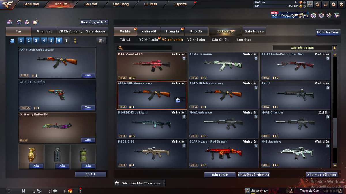 shop acc cf uy tin gia re